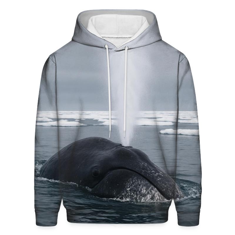 Ice Pan Wake Bowhead Whale hoodies fashion