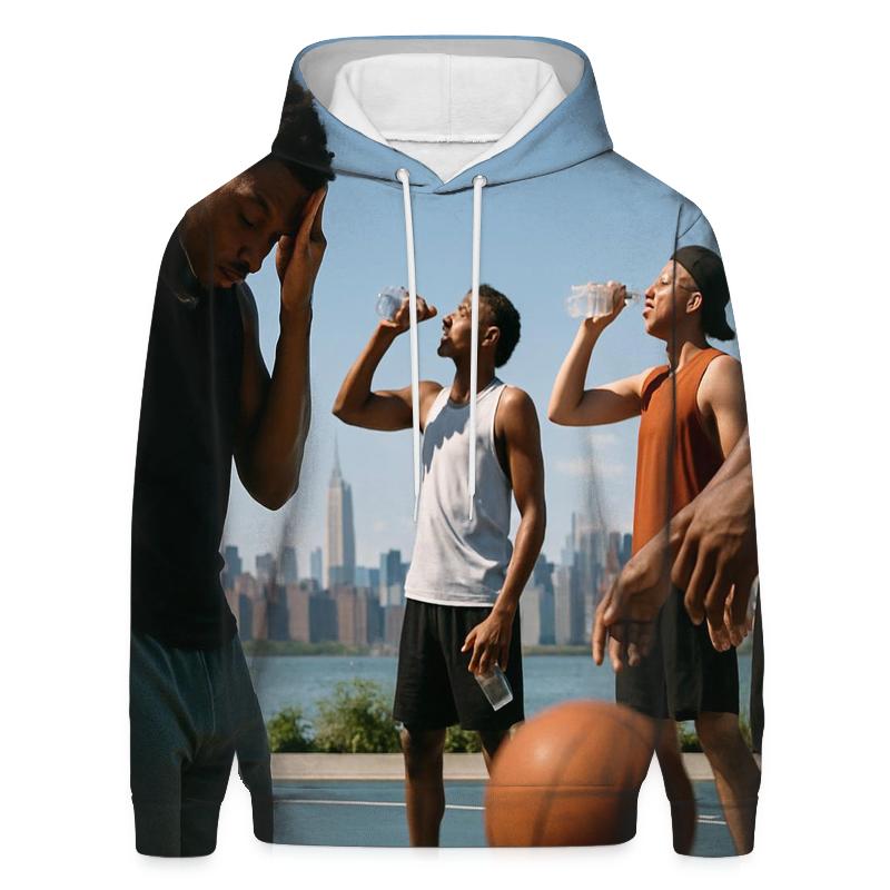 Midday Heat Mirage From The Williamsburg Waterfront embroidered hoodies