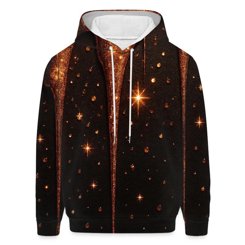 Copper Bronze Meteor Drips pullover hoodies