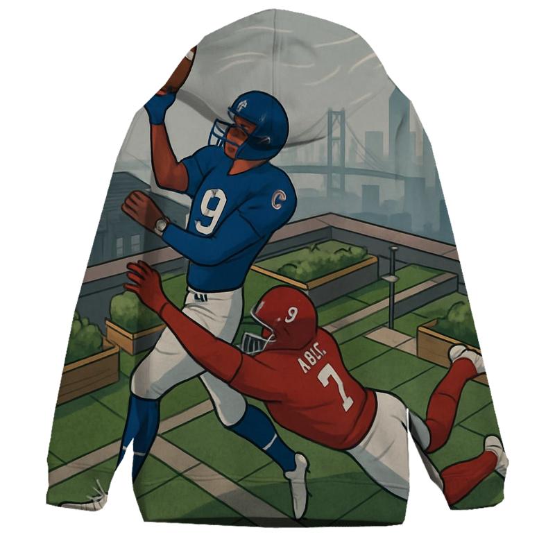 Rooftop Garden Scrimmage Above Two Cities custom hoodies