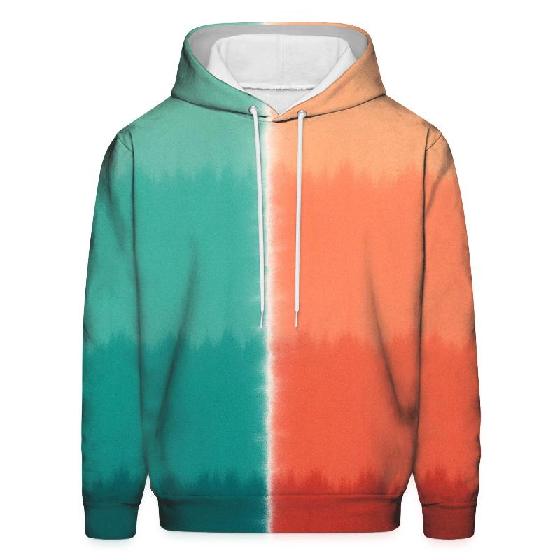 Split Dye Galaxy Dip Gradient Fold hoodies fashion