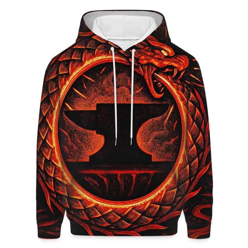 Volcanic Forge Ouroboros lightweight hoodies
