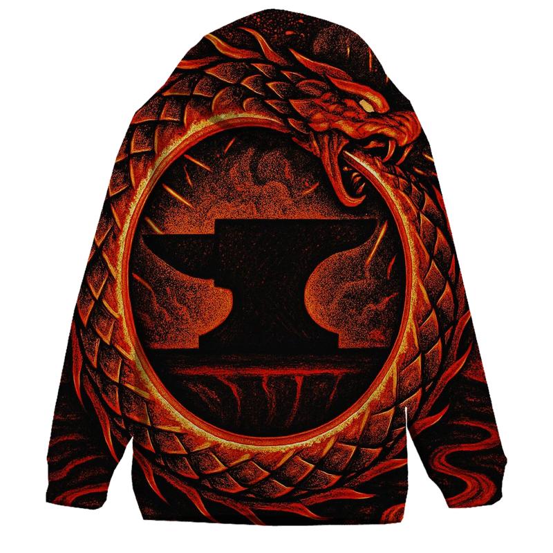 Volcanic Forge Ouroboros lightweight hoodies
