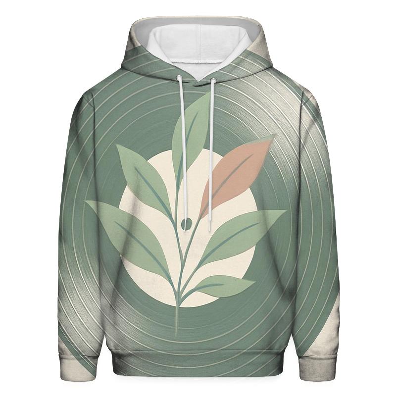Vinyl Record Botanical Spin custom hoodies