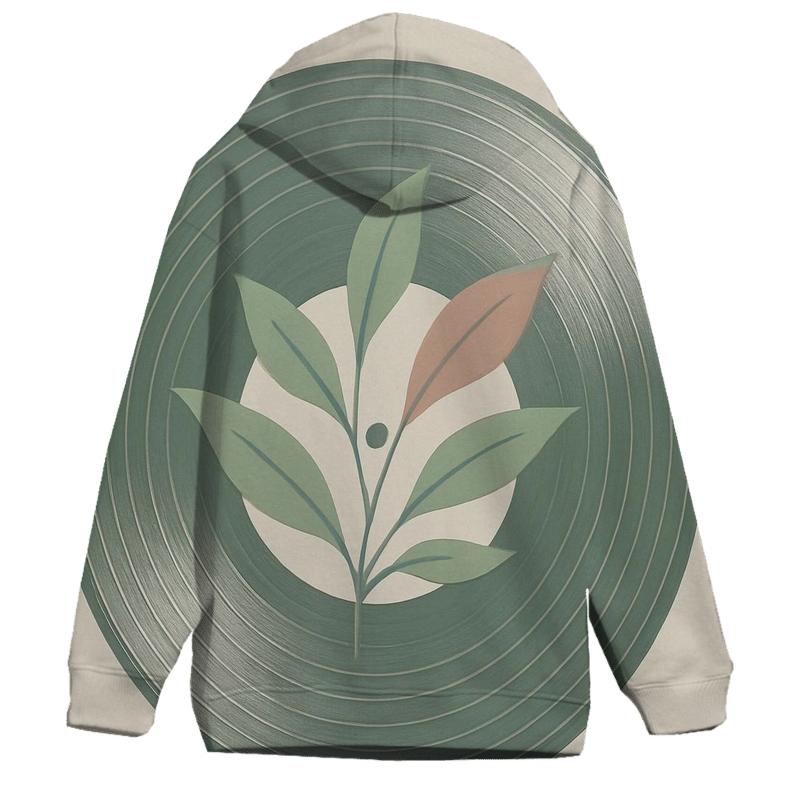 Vinyl Record Botanical Spin custom hoodies