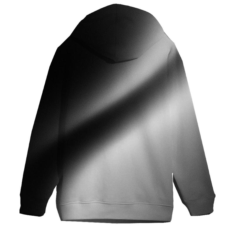 Obsidian To Silver Sheen pullover hoodies