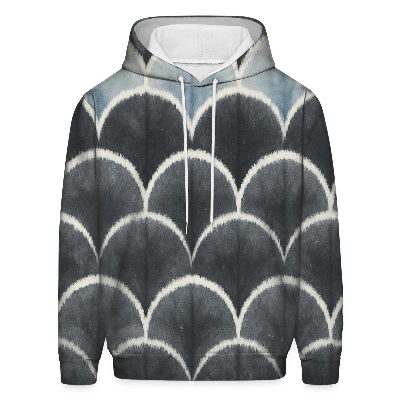 Shibori Fan Fold Lunar Ridges hoodies fashion