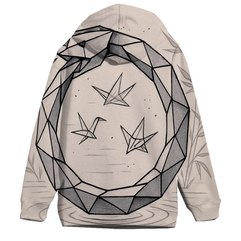 Paper Crane Ouroboros Loop hoodies fashion