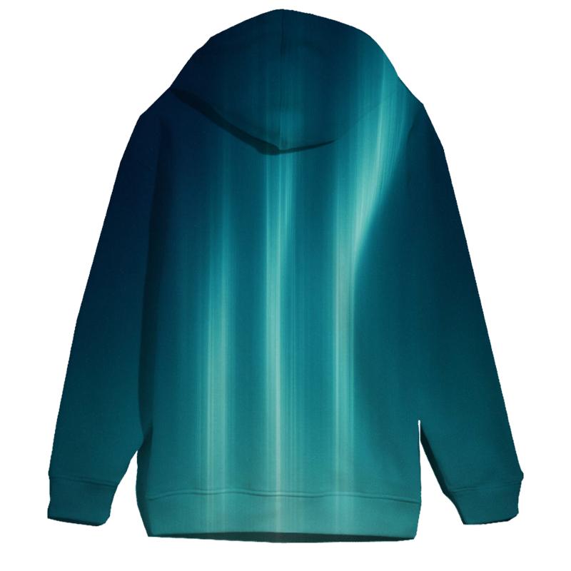 Cobalt Aurora Ribbonfall custom hoodies