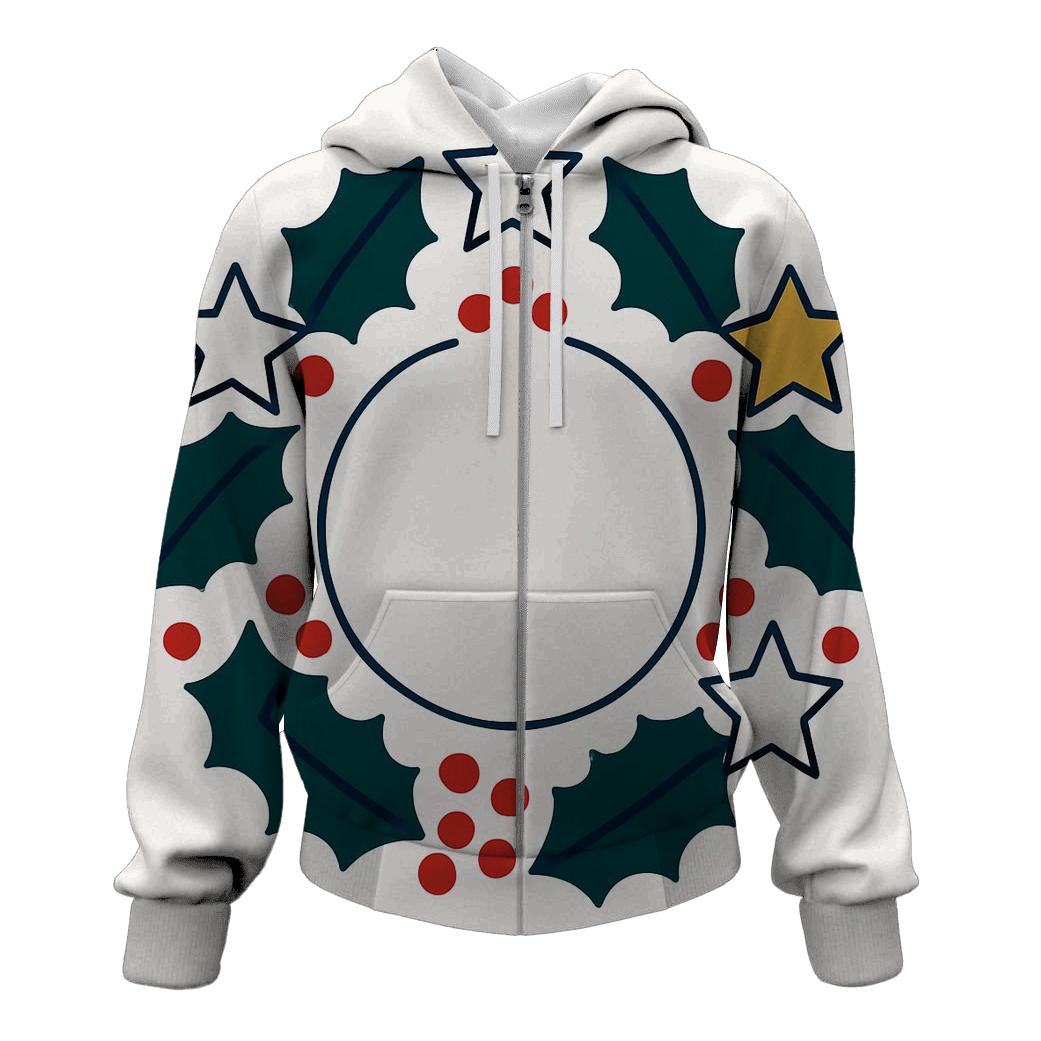 Starry Holly Orbit Wreath hoodie styles