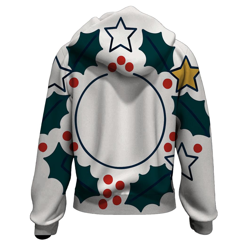 Starry Holly Orbit Wreath hoodie styles