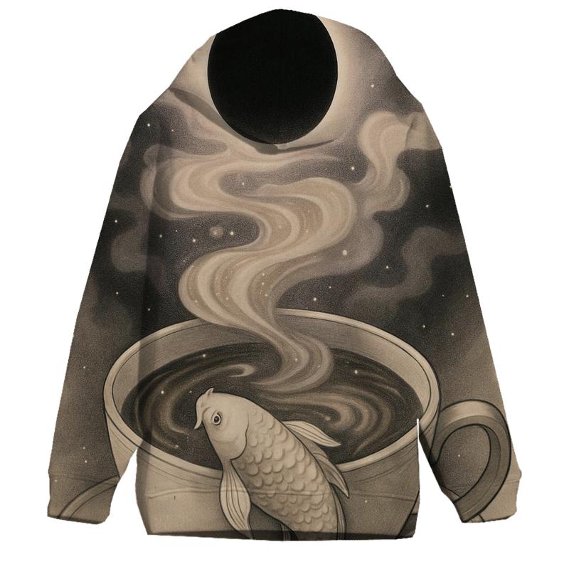 Tea Cup Eclipse graphic hoodies