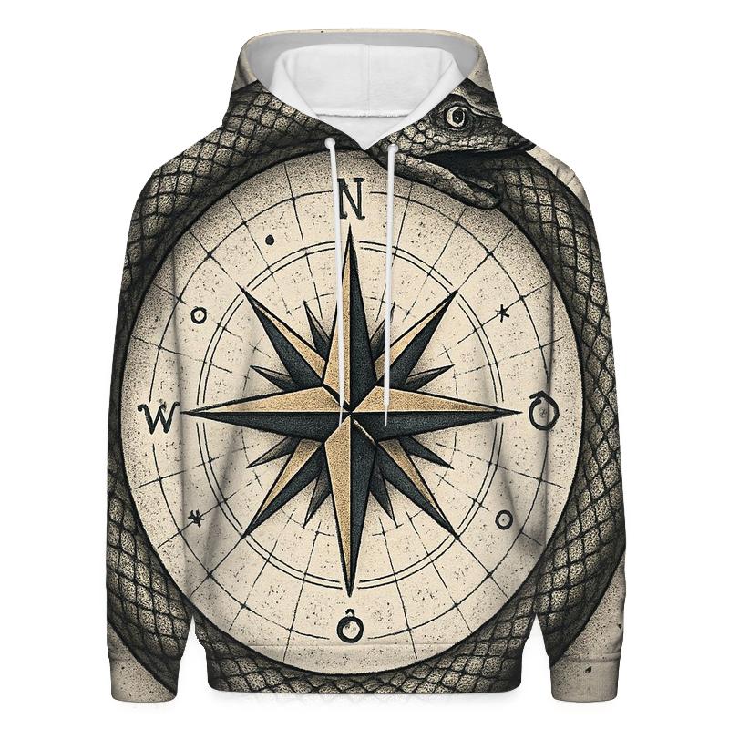 Astral Compass Ouroboros lightweight hoodies