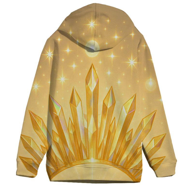 Golden Prism Crownburst embroidered hoodies