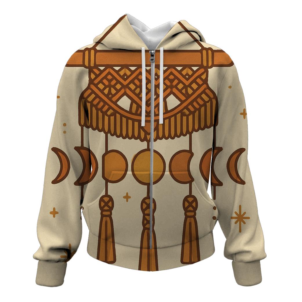 Macrame Moon Phases Wall Art custom hoodies