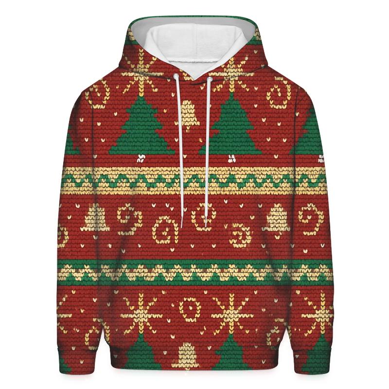 Christmas Tree Fireworks Band Design embroidered hoodies