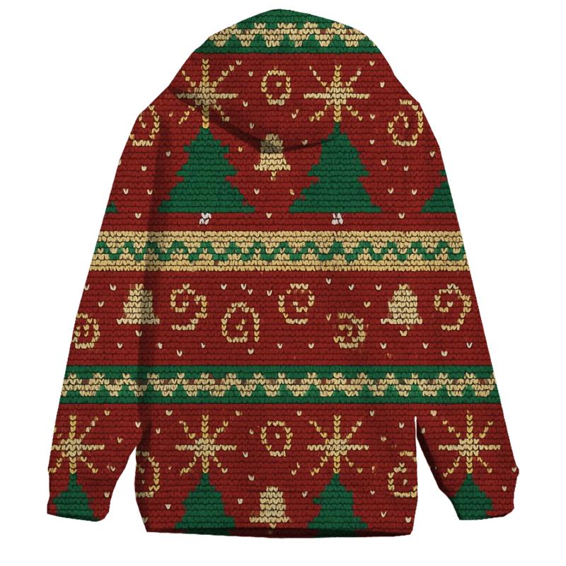Christmas Tree Fireworks Band Design embroidered hoodies