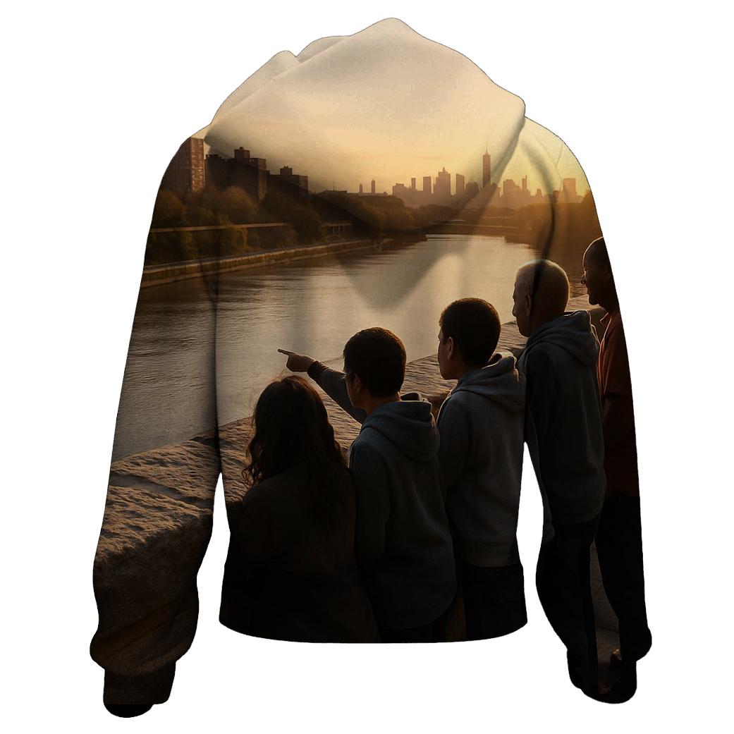 Harlem River Sunset From High Bridge hoodie trends