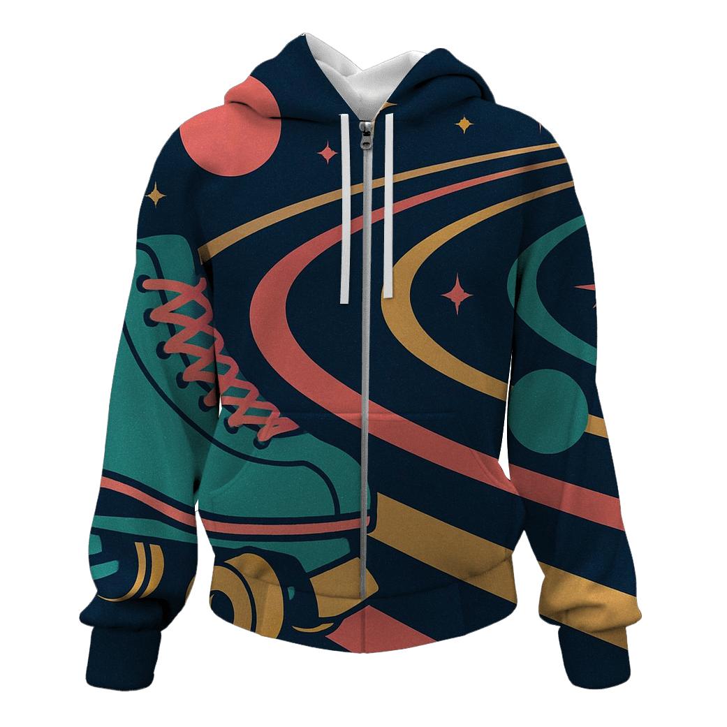 Roller Rink Cosmic Lanes hoodie styles