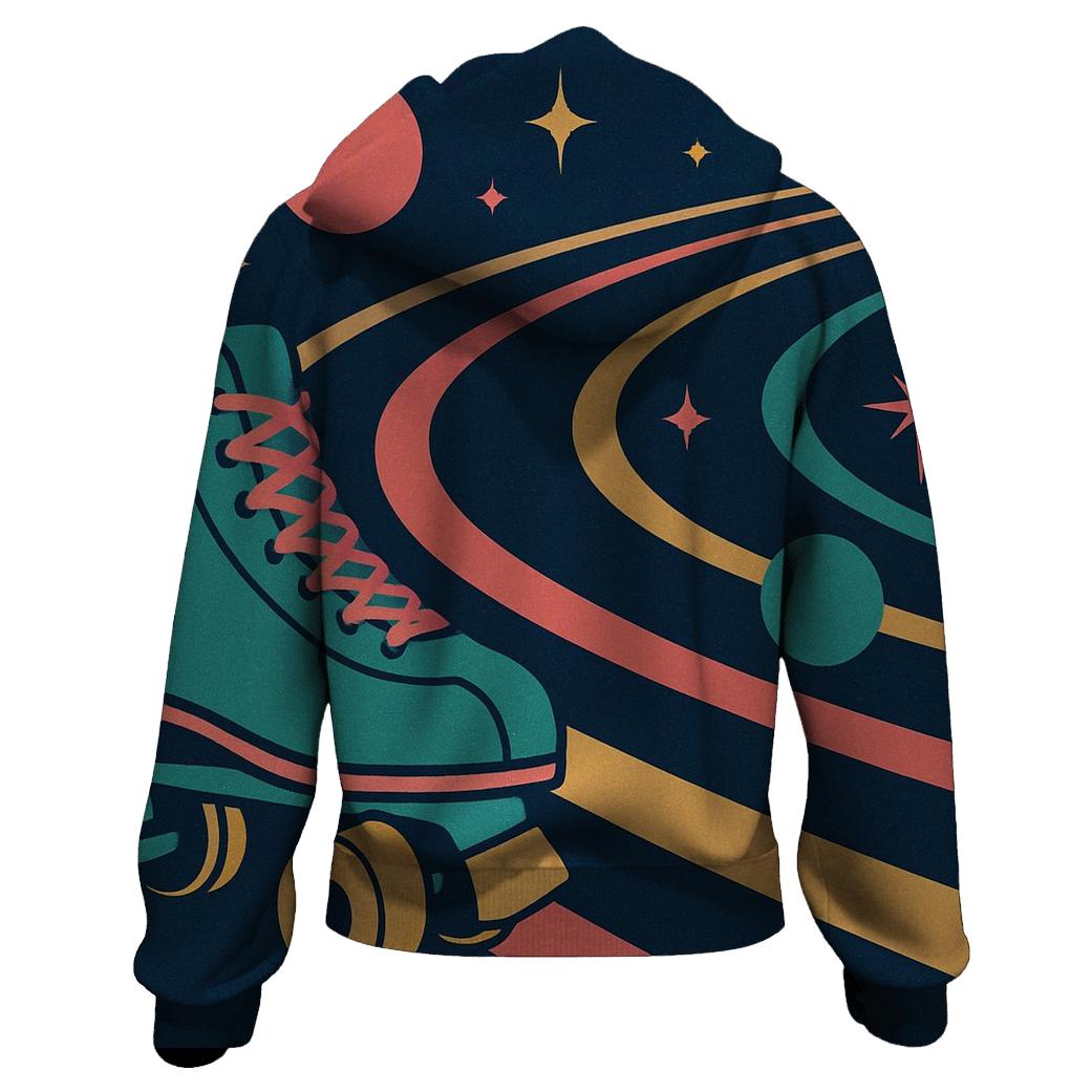 Roller Rink Cosmic Lanes hoodie styles