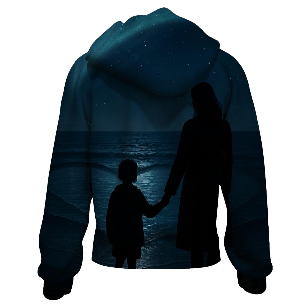 The Heart Harbor Where Every Storm Learns Peace zip-up hoodies