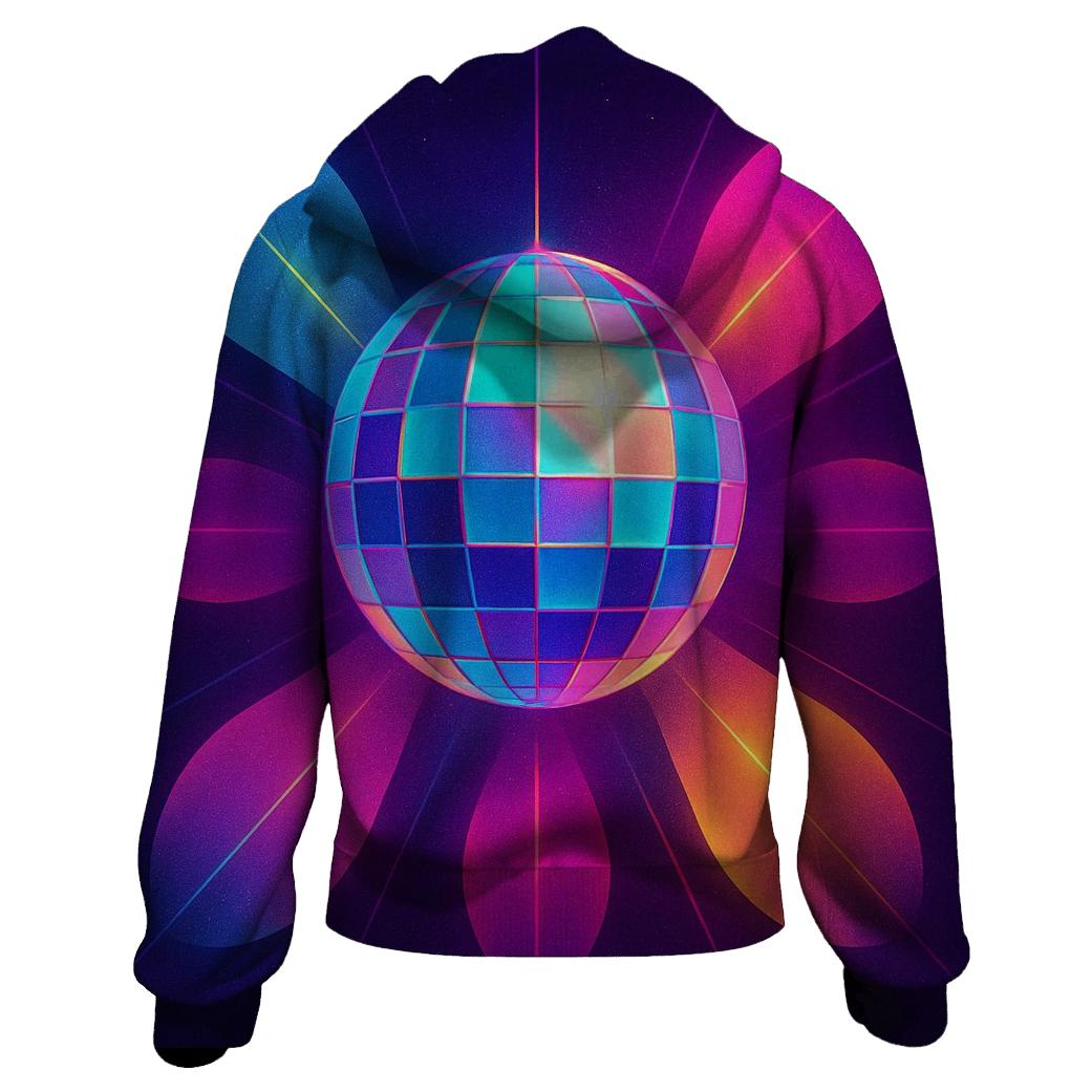 Disco Ball Prism Bloom custom hoodies