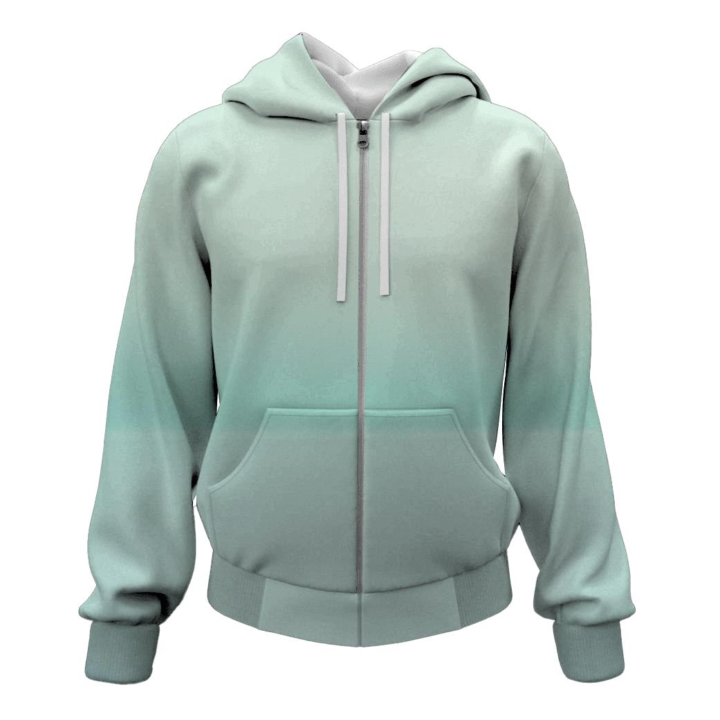 Glacial Mint Horizon Fade hoodie trends
