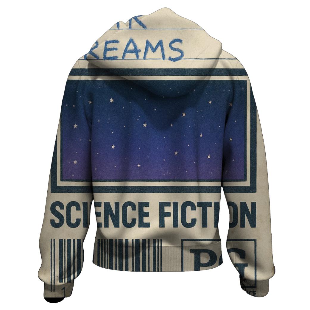 Retro Eighties VHS Night Sky Rental Label premium hoodies