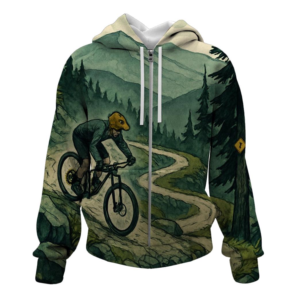 Mountain Bike Switchback Skyline heavyweight hoodies