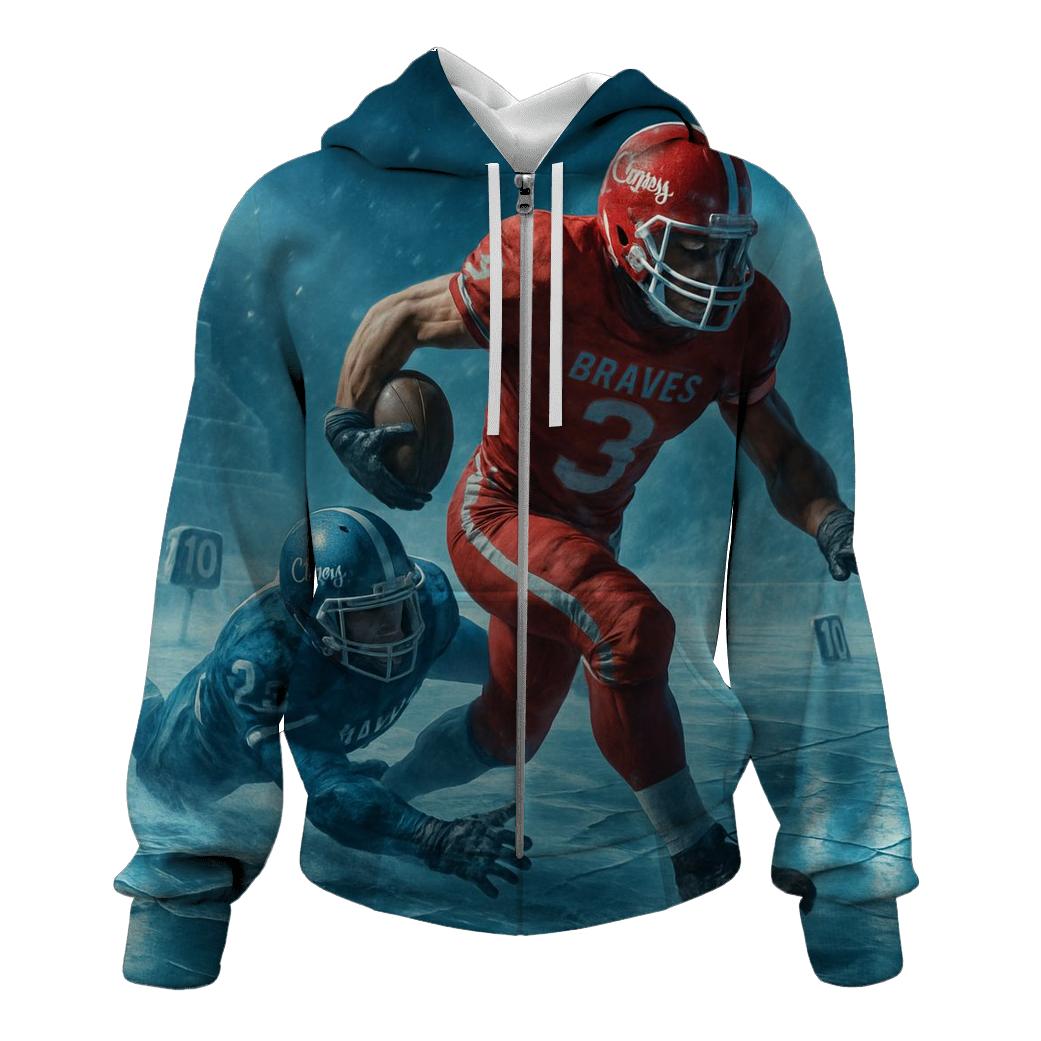 Frozen Ninth Inning River Ice Battlefield graphic hoodies