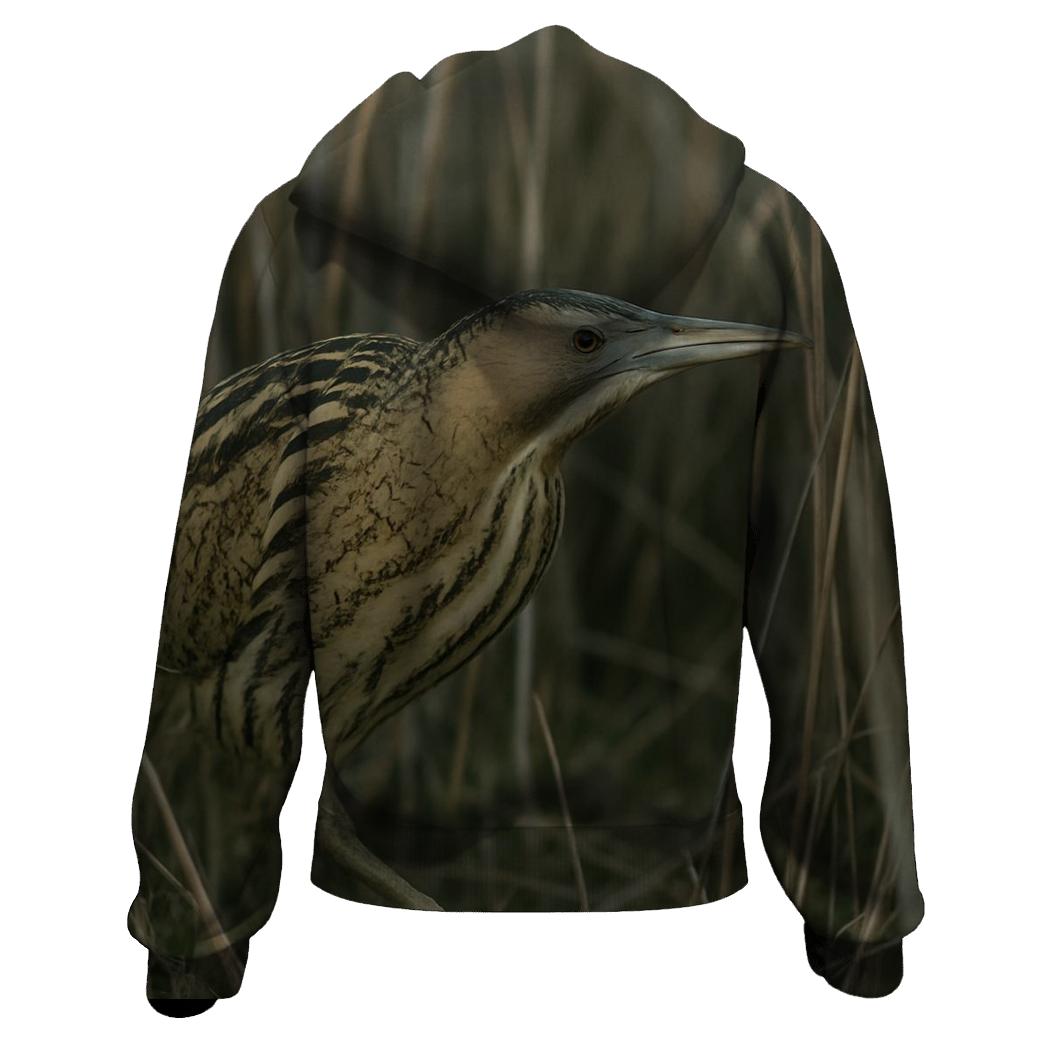 Reed Shadow Stalk Eurasian Bittern printed hoodies