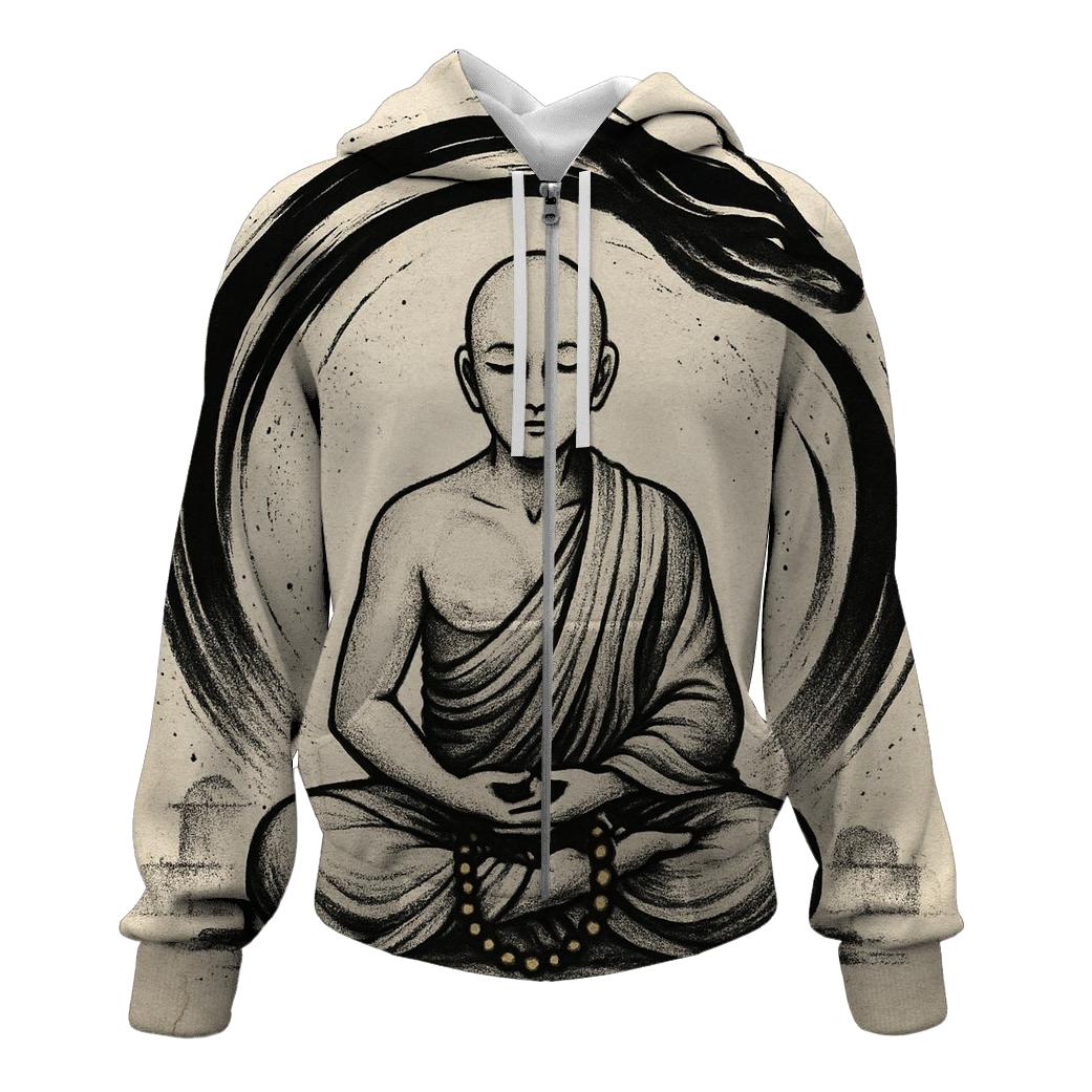 Monk And Ink Ouroboros Scroll graphic hoodies