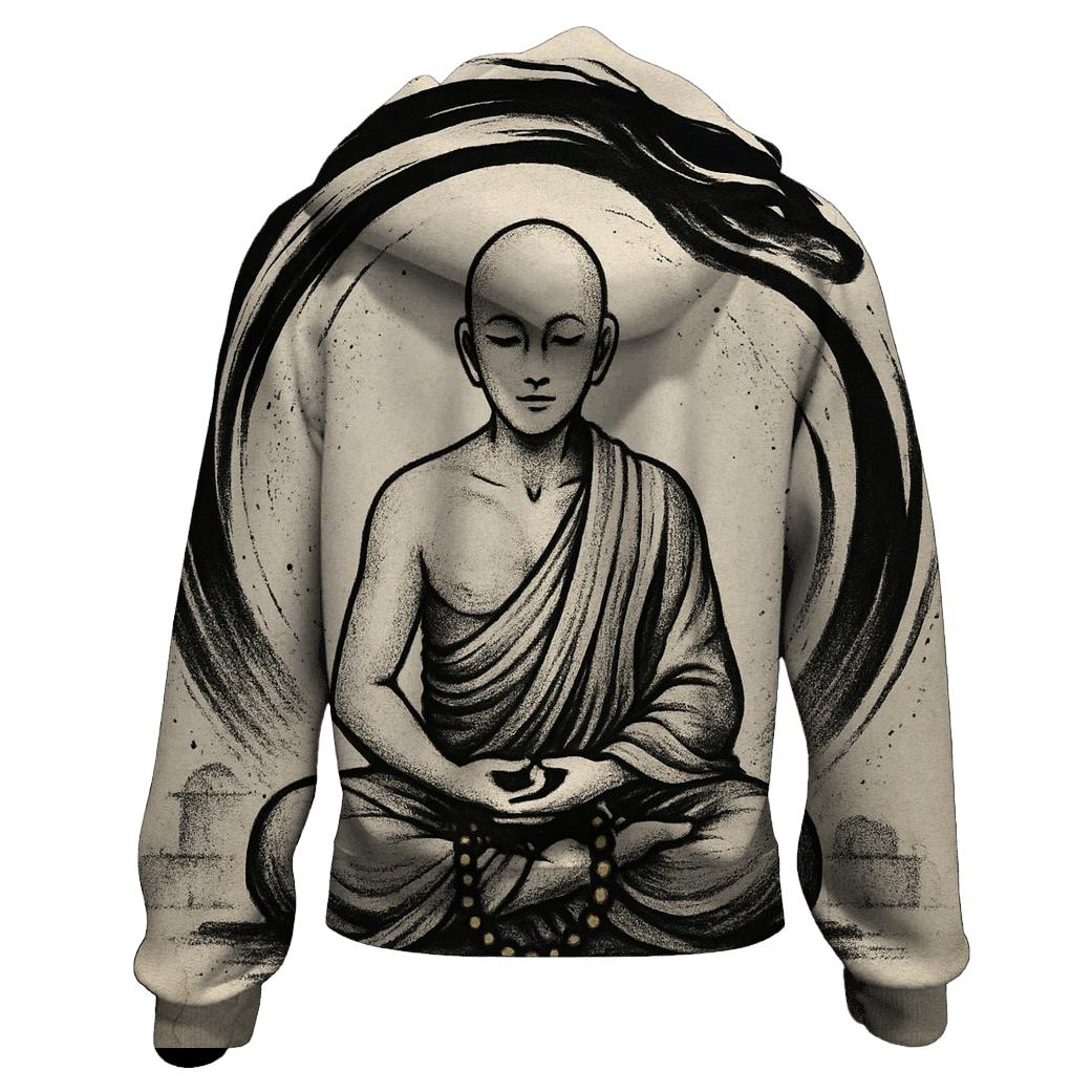 Monk And Ink Ouroboros Scroll graphic hoodies