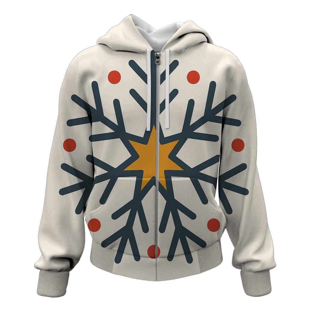 Reindeer Antler Starburst embroidered hoodies