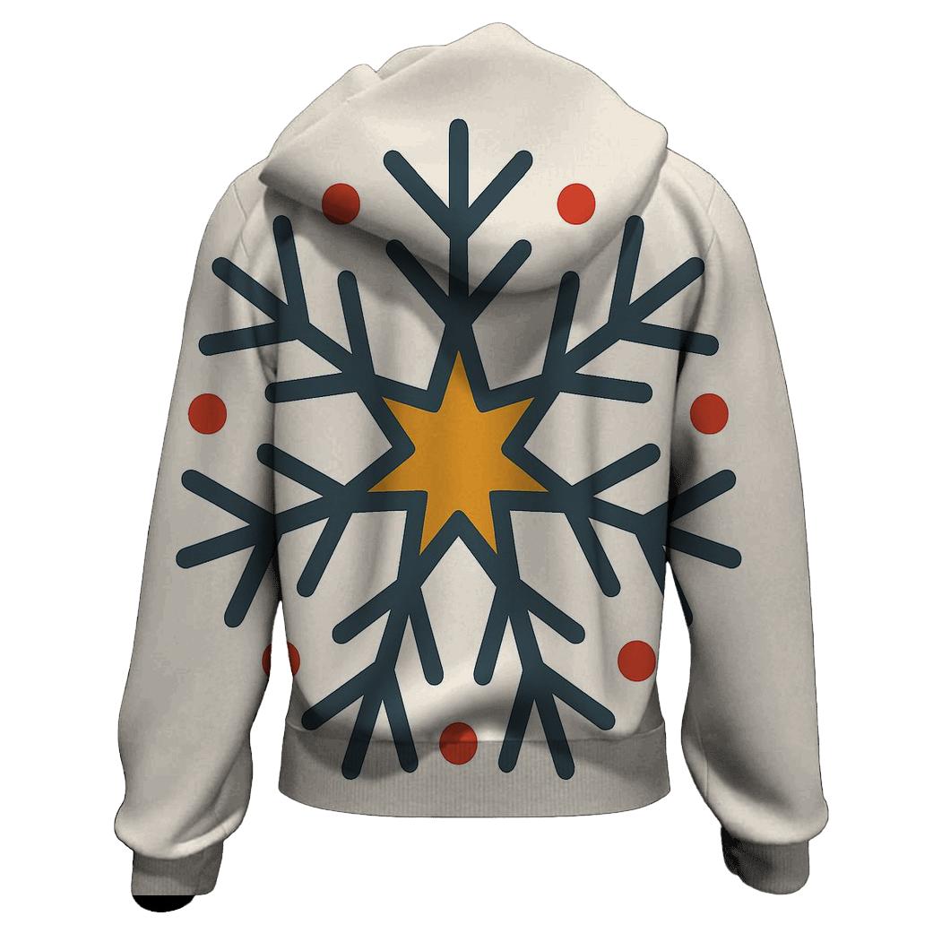 Reindeer Antler Starburst embroidered hoodies