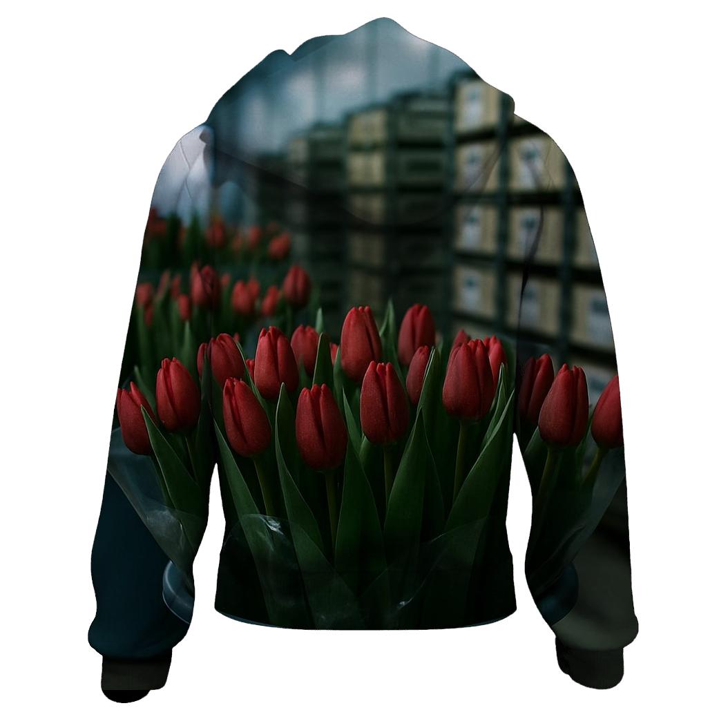 Cold Storage Tulip Inspection In A Commercial Flower Warehouse hoodie trends