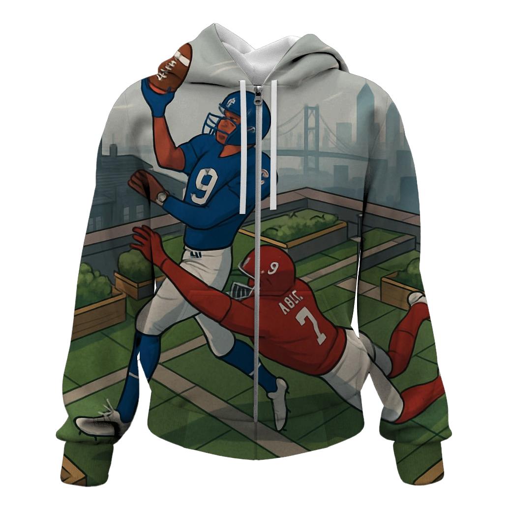 Rooftop Garden Scrimmage Above Two Cities hoodies fashion