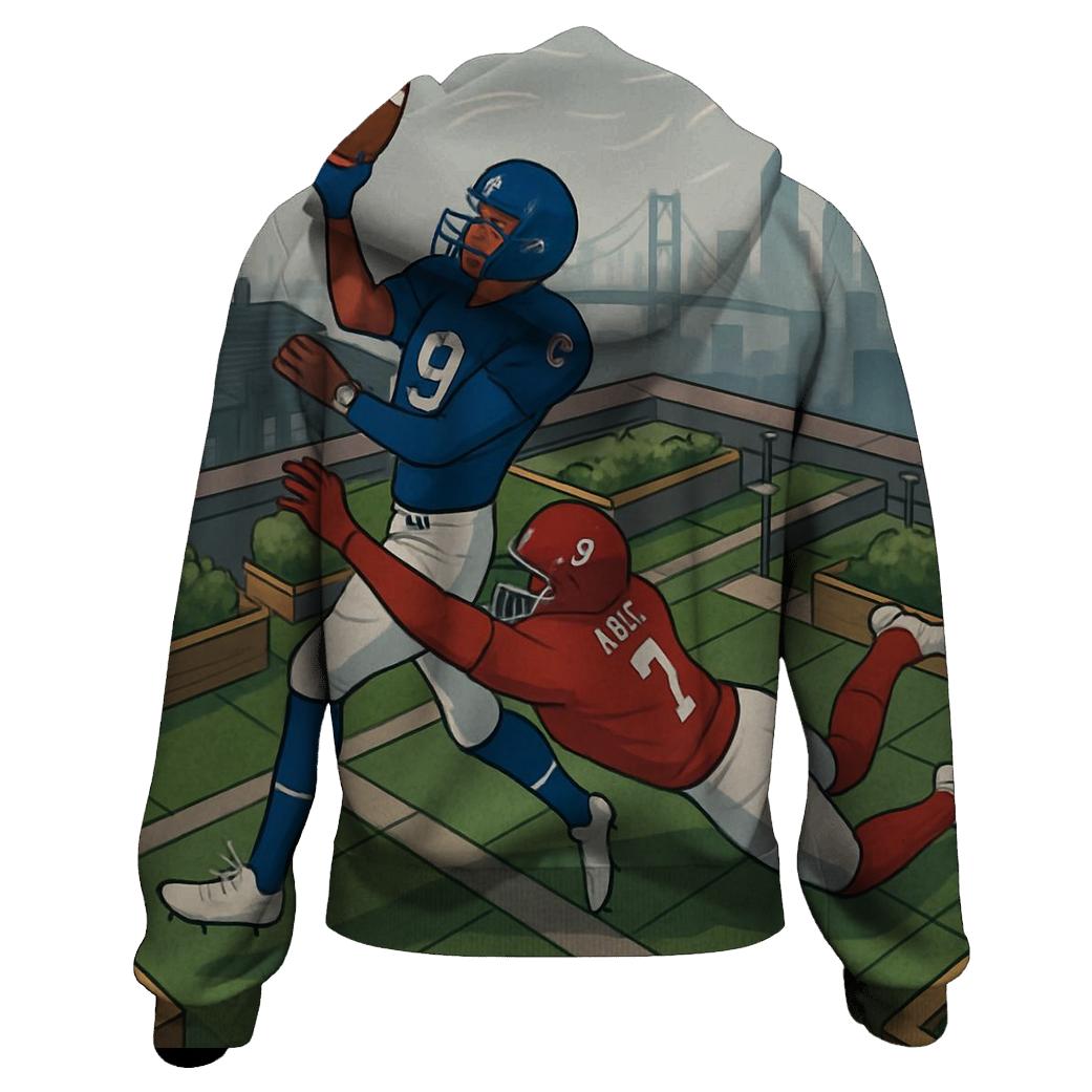 Rooftop Garden Scrimmage Above Two Cities hoodies fashion