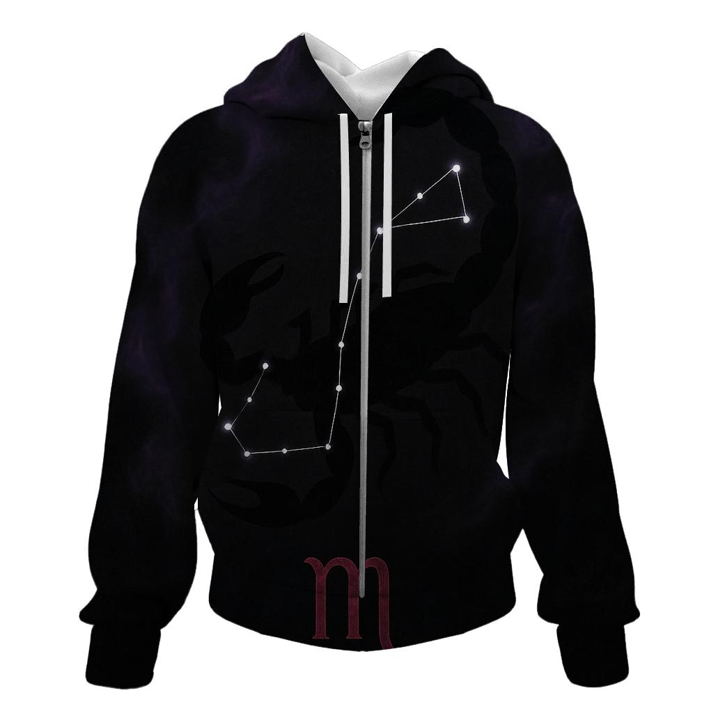 Scorpio Fixed Star Sting Sigil embroidered hoodies