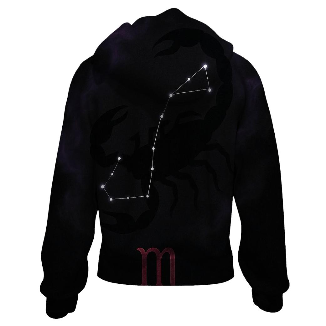Scorpio Fixed Star Sting Sigil embroidered hoodies