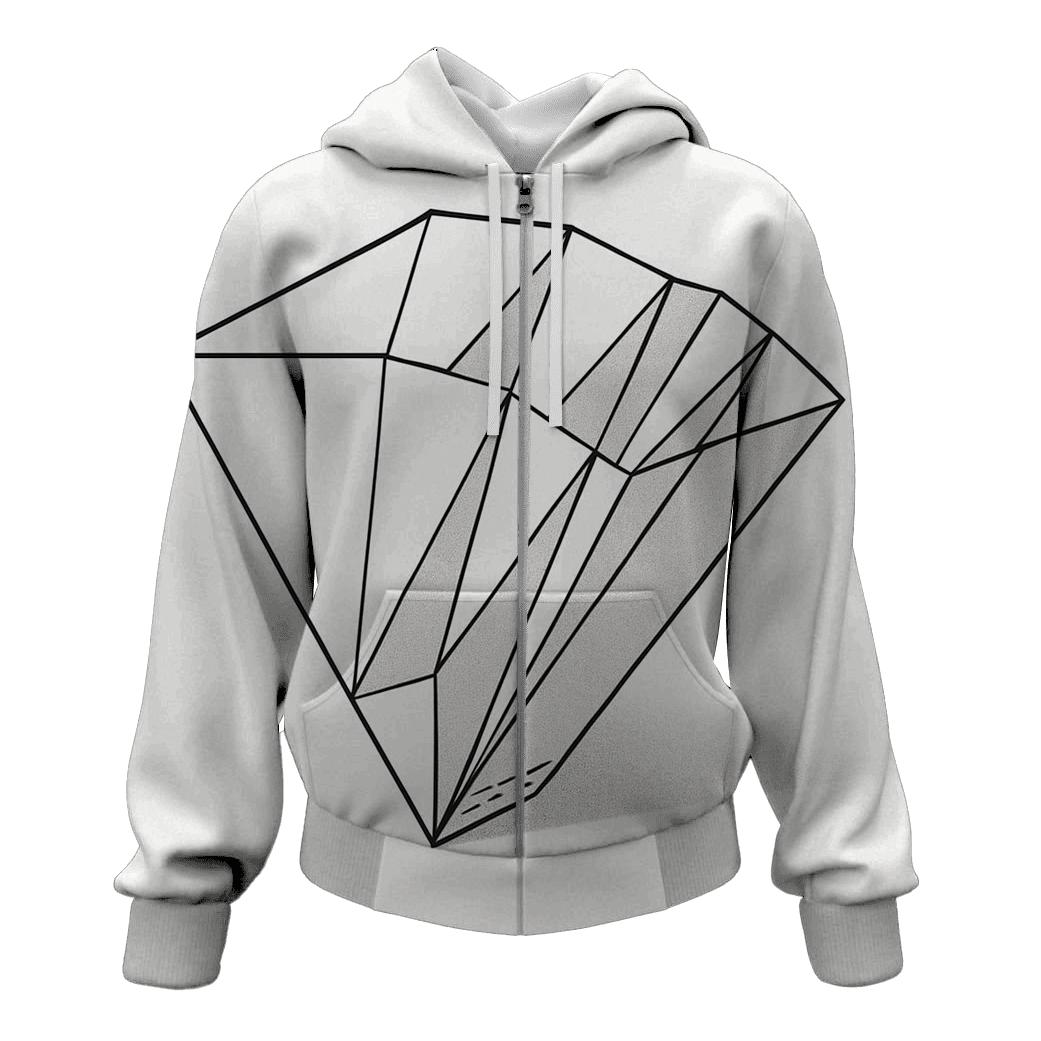 Filter Fold Geometry hoodie styles