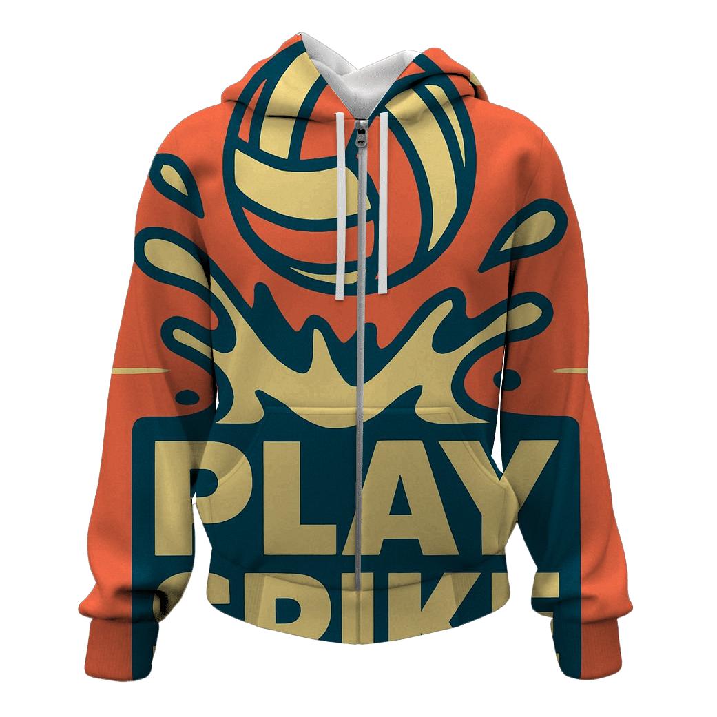 Volleyball Beach Sand Splash Typography hoodie designs