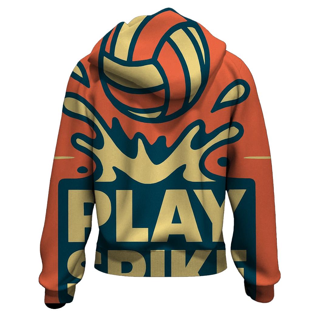 Volleyball Beach Sand Splash Typography hoodie designs