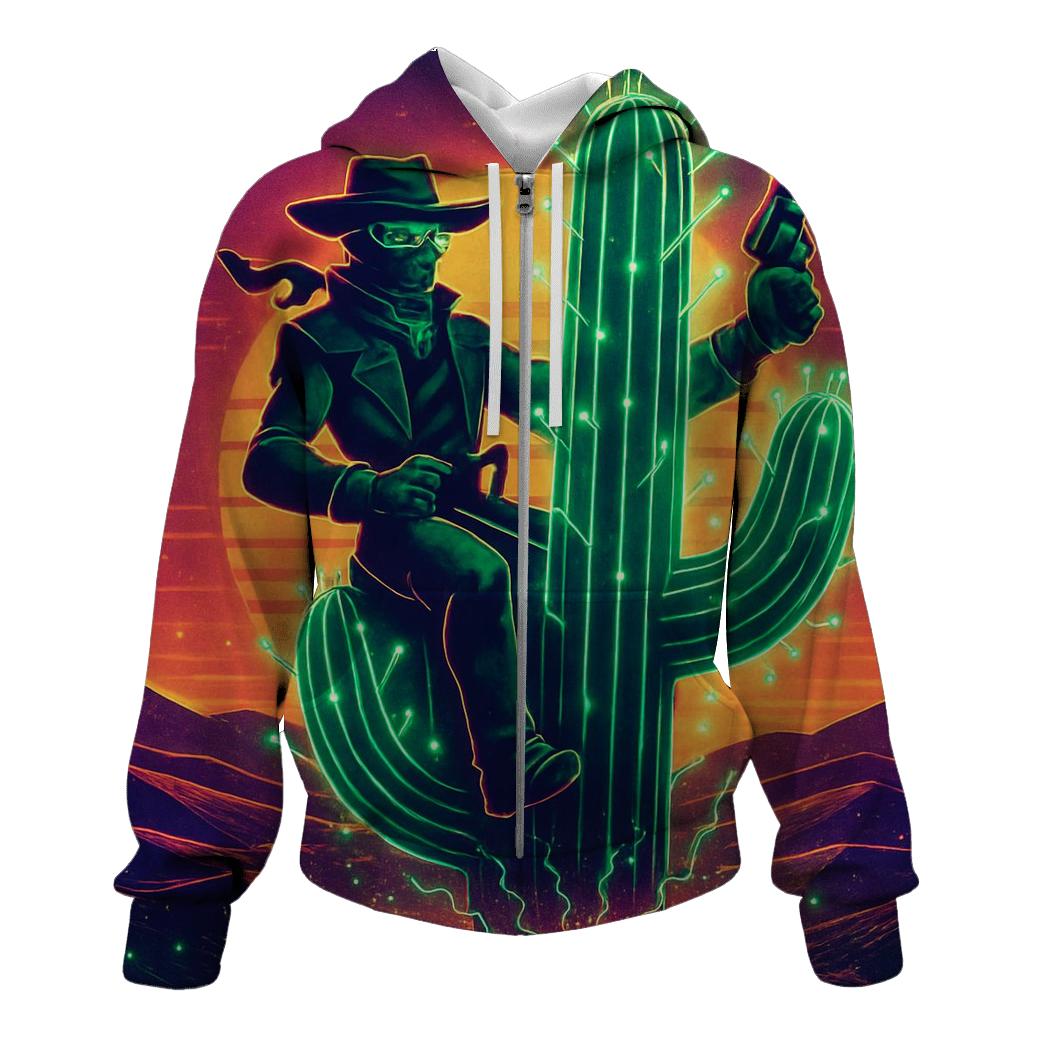 Cactus Circuit Rodeo zip-up hoodies