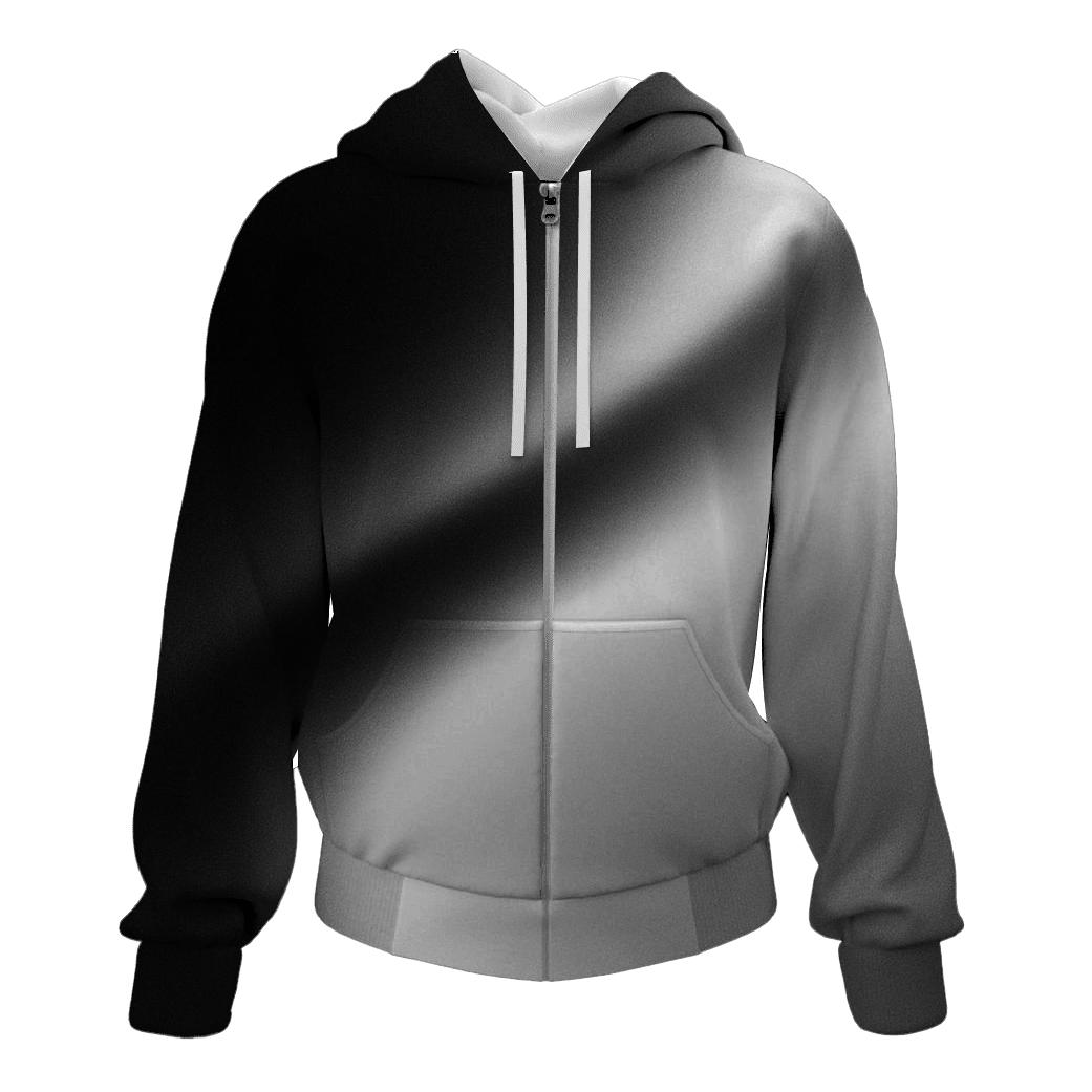 Obsidian To Silver Sheen pullover hoodies