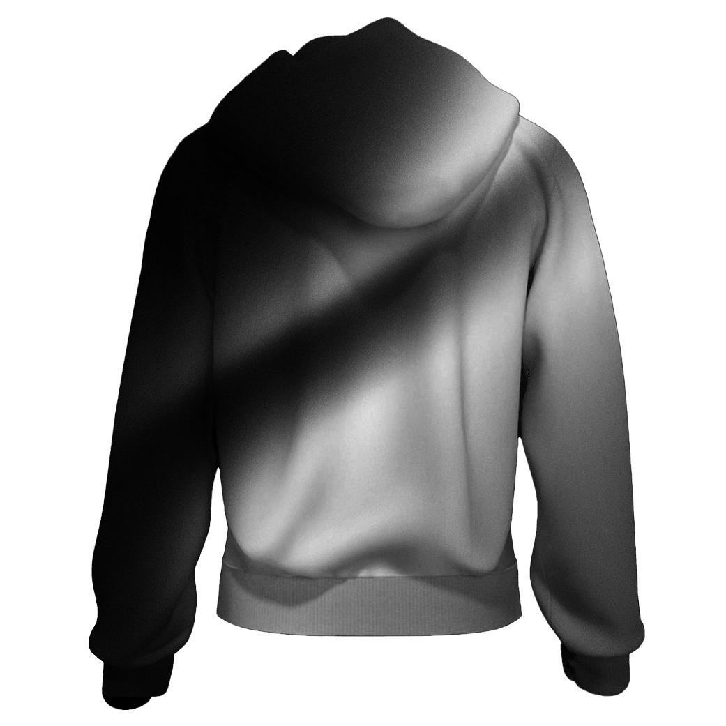 Obsidian To Silver Sheen pullover hoodies