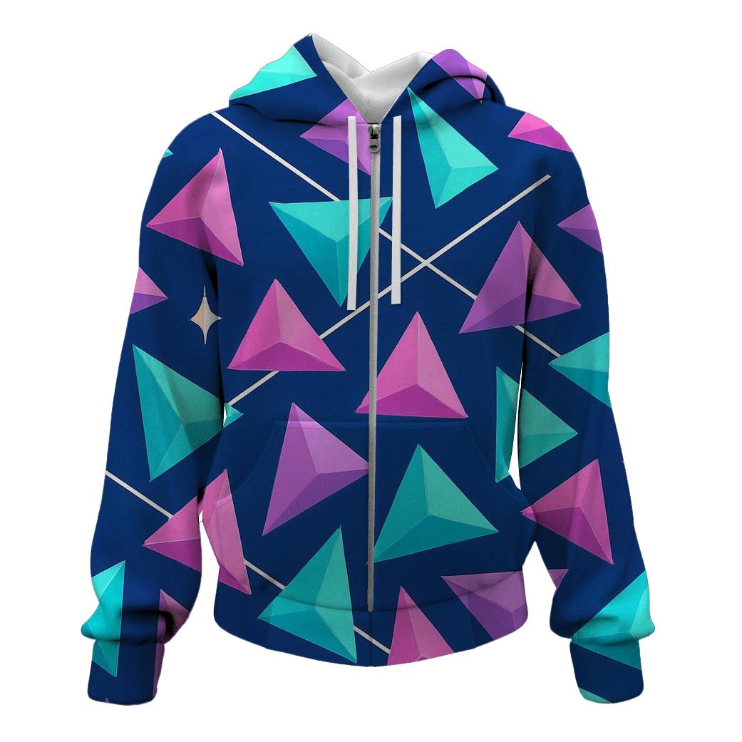 Laser Prism Triangle Scatter designer hoodies