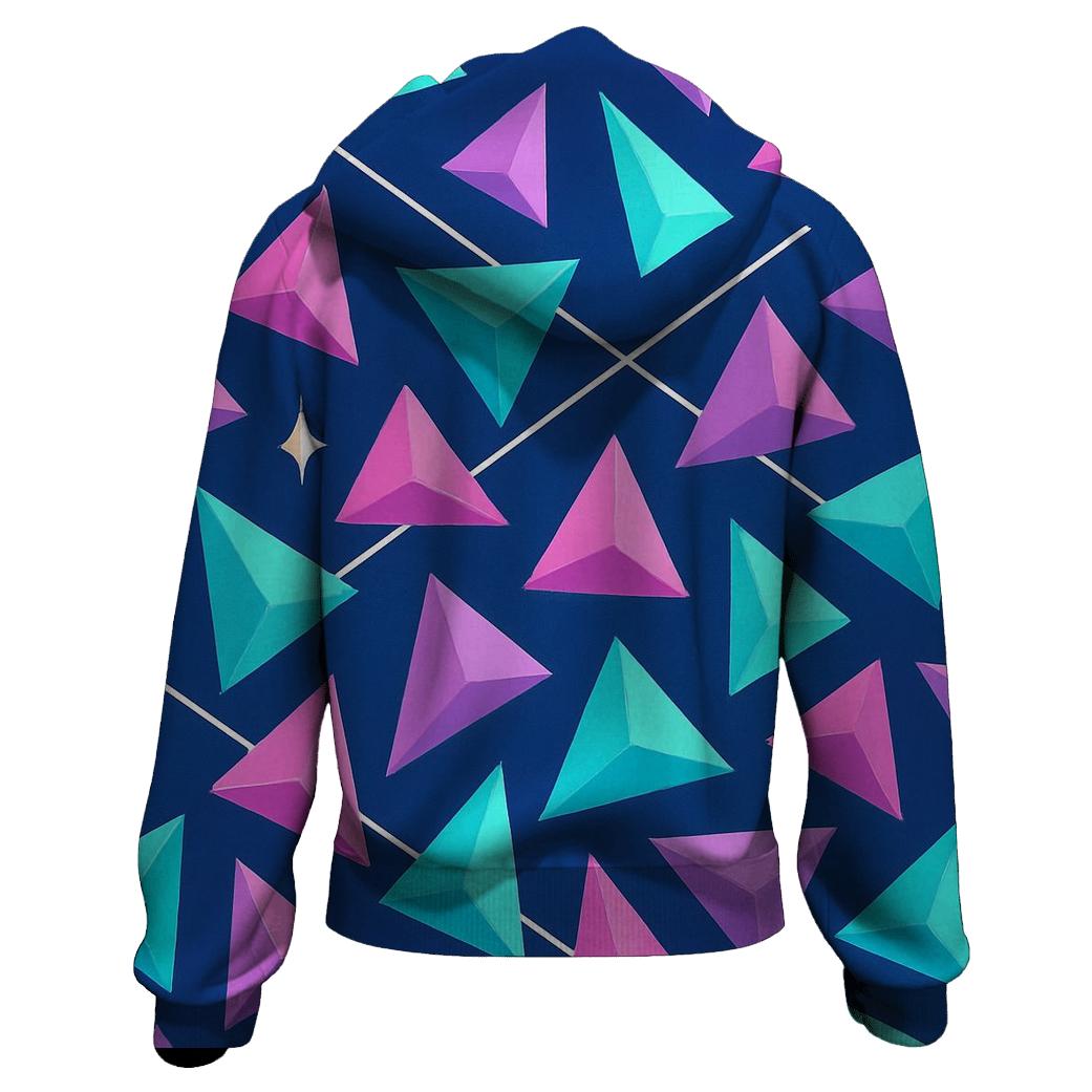 Laser Prism Triangle Scatter designer hoodies