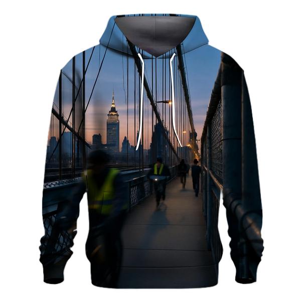 Dawn Commute Over The Manhattan Bridge hoodie styles