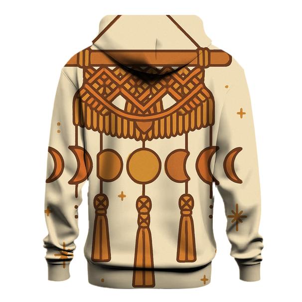 Macrame Moon Phases Wall Art heavyweight hoodies